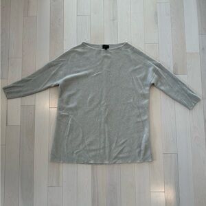 J.Crew Italian Cashmere Gray Oversized Sweater